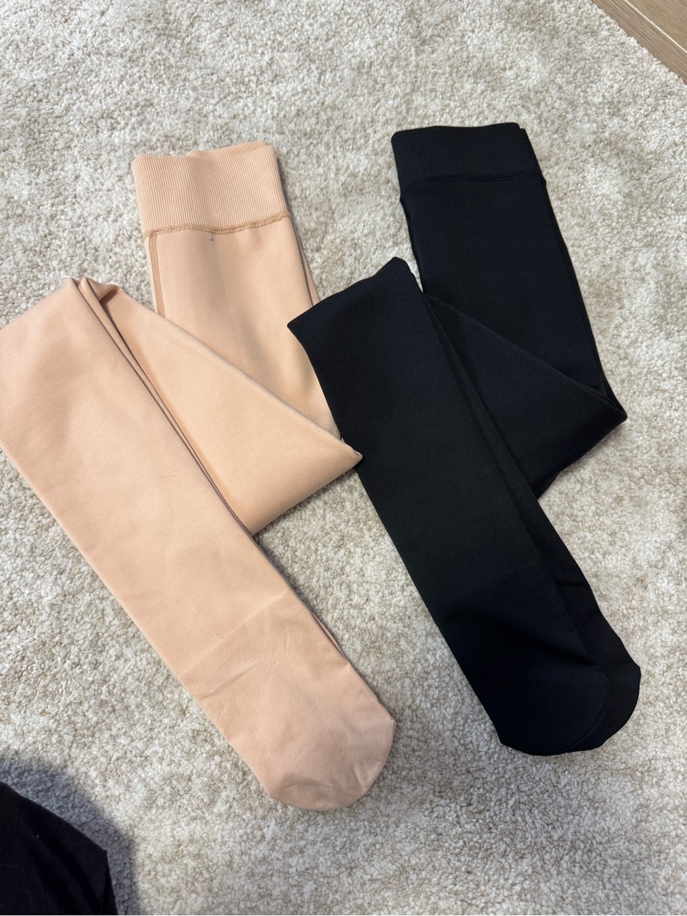 Black and Nude Opaque Tights Duo
